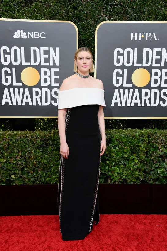 Greta Gerwig Golden Globes Red Carpet 2020