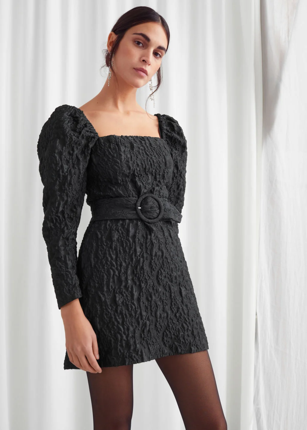 Other stories top jacquard dress