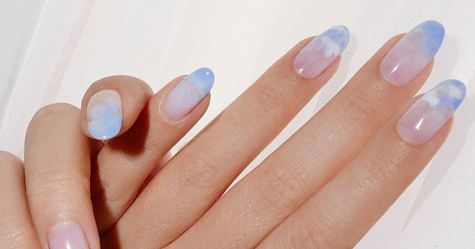 9. Dreamy Cloud Nail Art Tutorial - wide 6