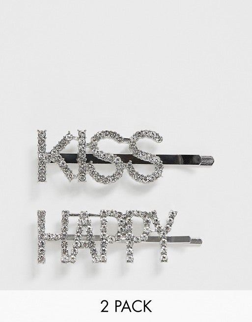 New Look + New Look 2 pack slogan slides in clear