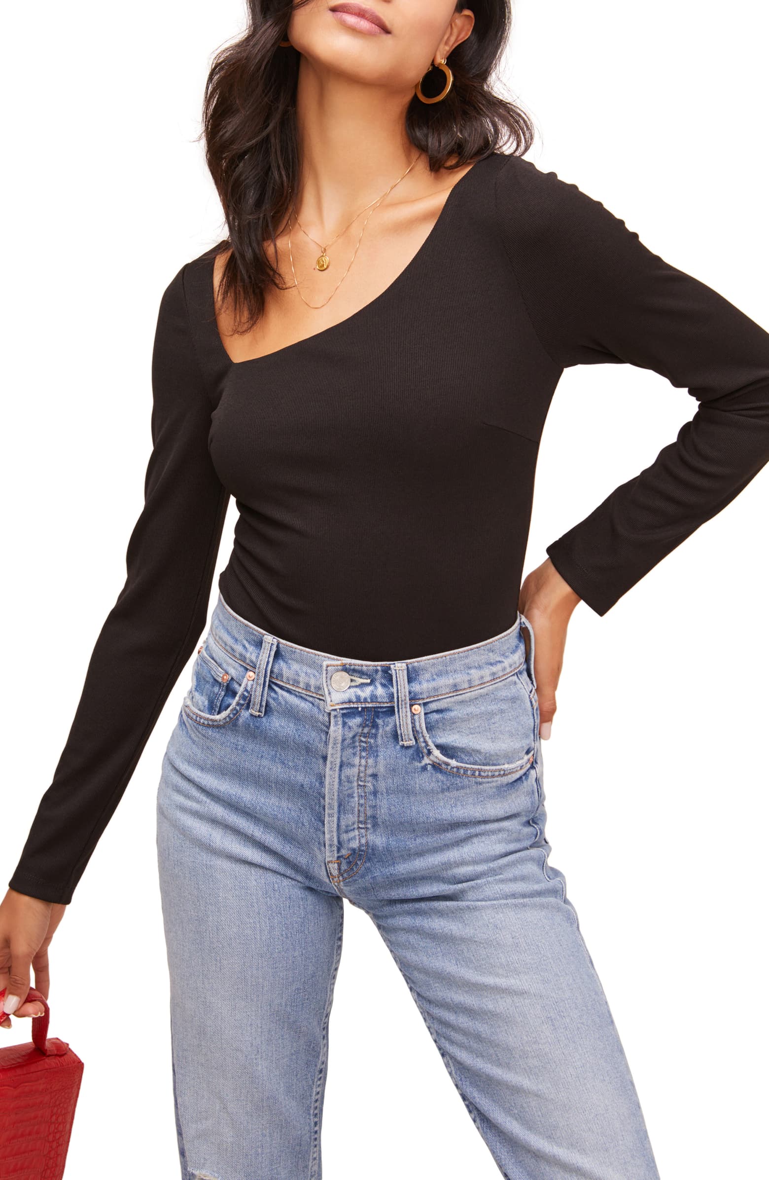 print long sleeve bodysuit