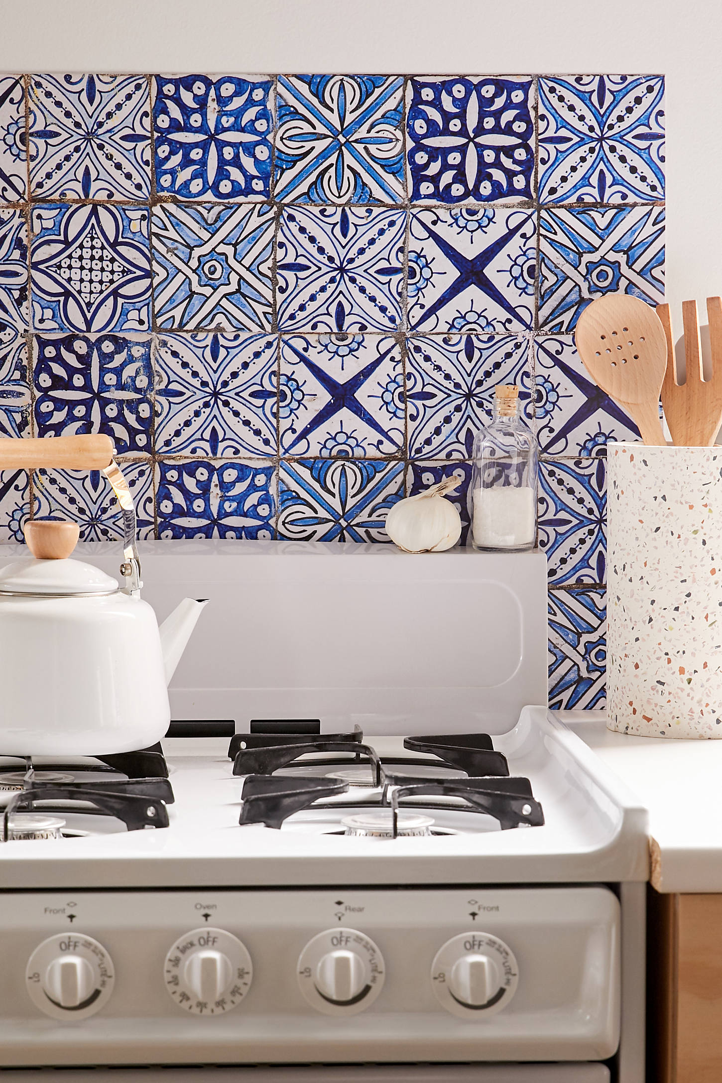 Urban Outfitters + Blue Azulejos Kitchen Tile Decal