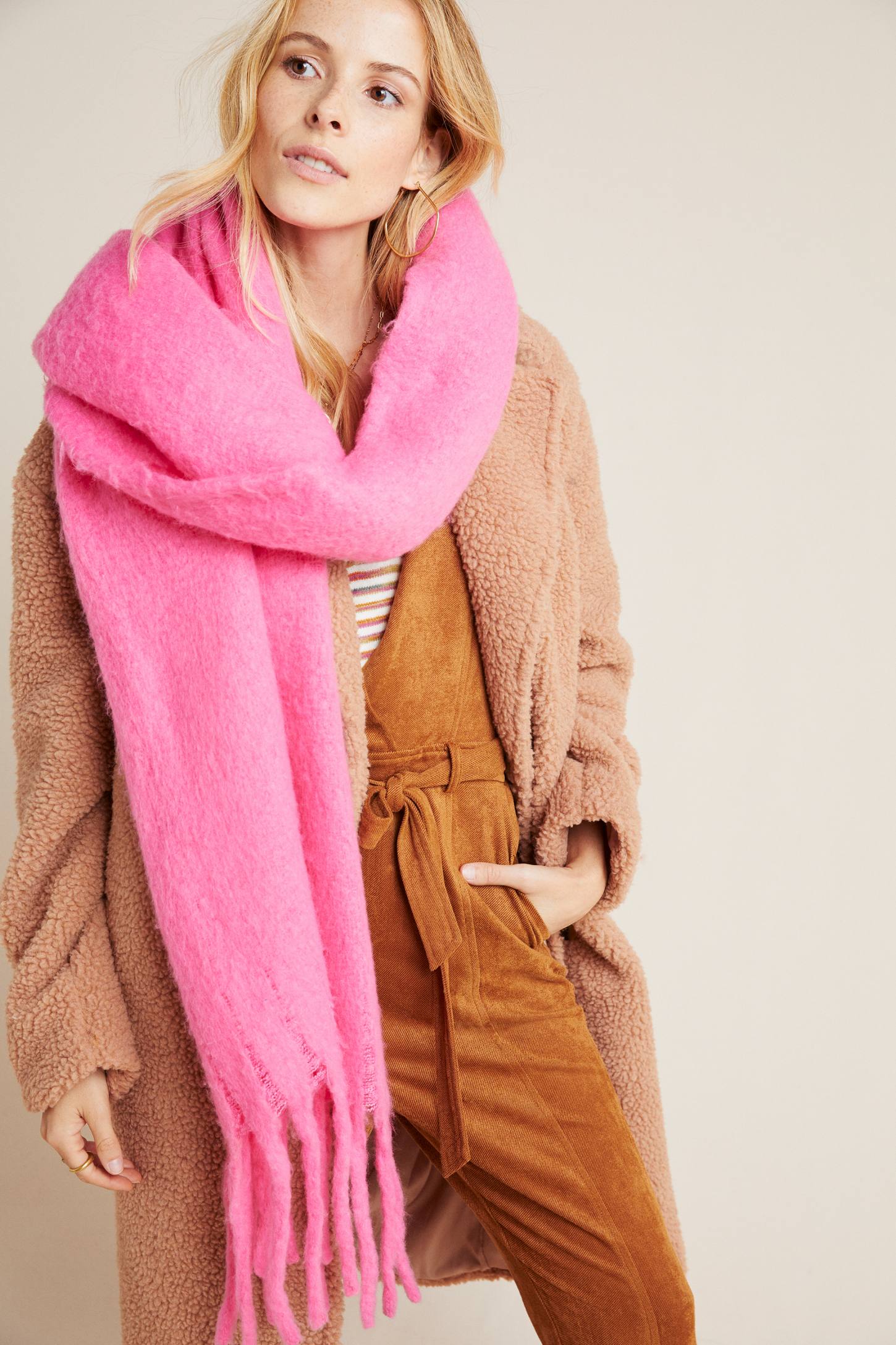 Anthropologie + Barclay Fringed Wrap Scarf