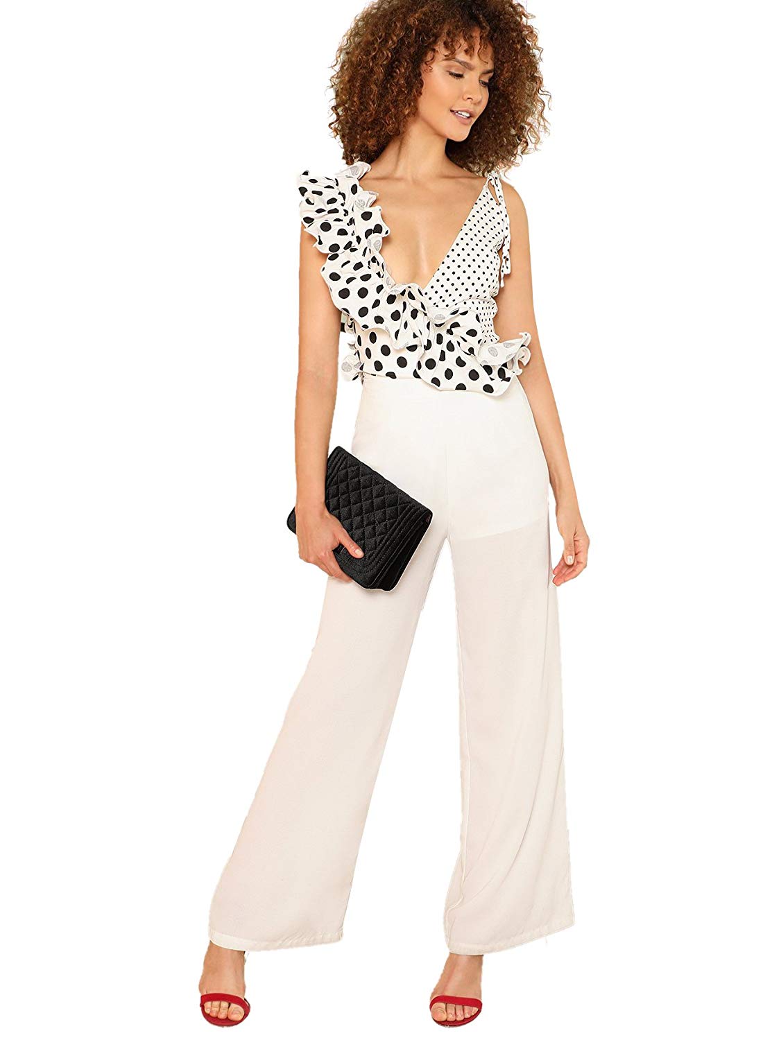 Victoriana foil 2025 print jumpsuit
