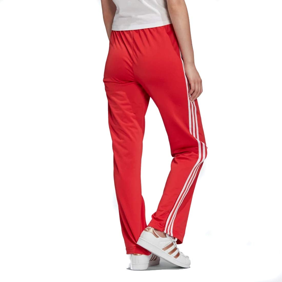 Adidas red 2025 track pants womens