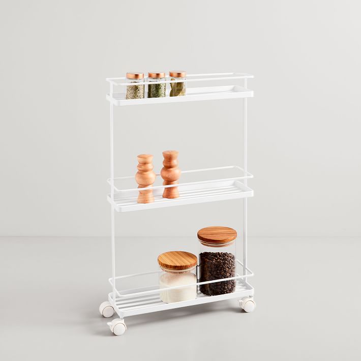 West Elm + Slim Rolling Storage Cart