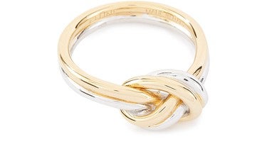 Gold Plated Double Knot Ring in 2023