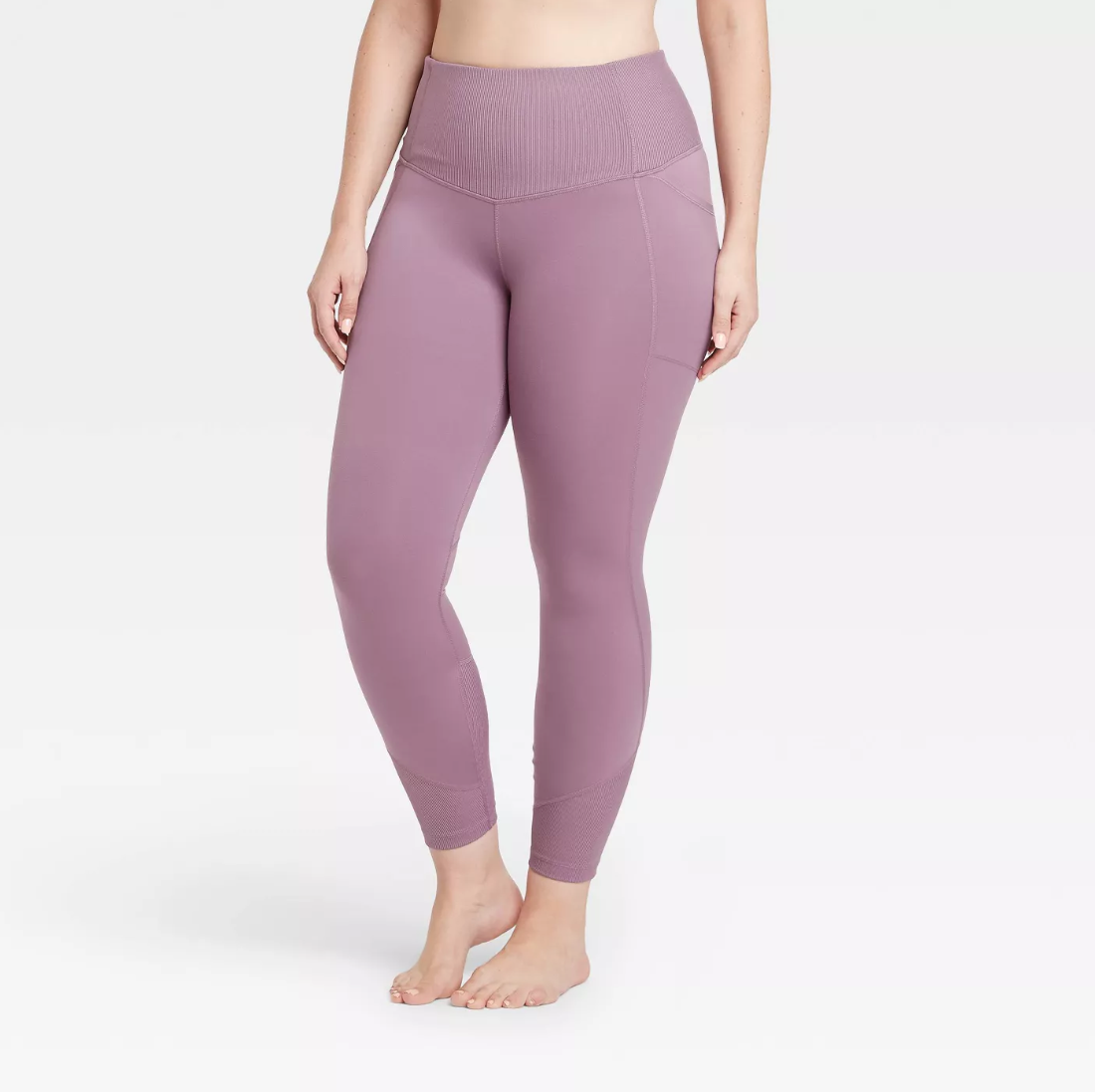 All in Motion + All In Motion Contour High-Rise 7/8 Leggings with Ribbed  Power Waist