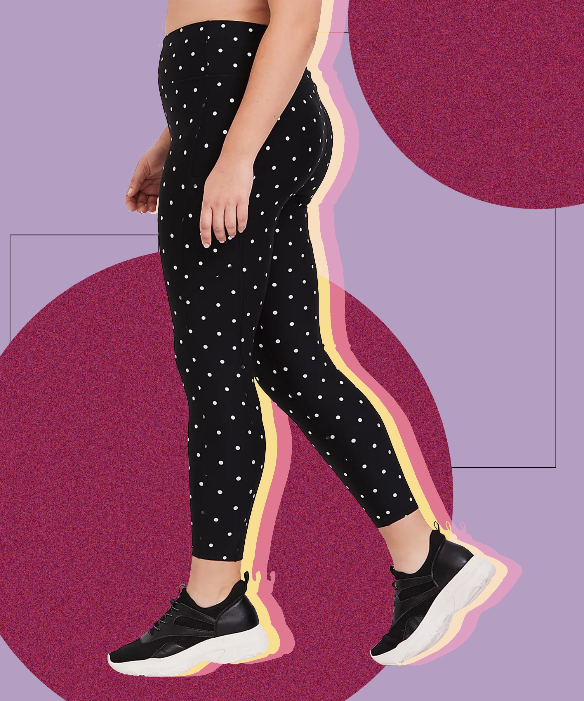 polka dot gym leggings