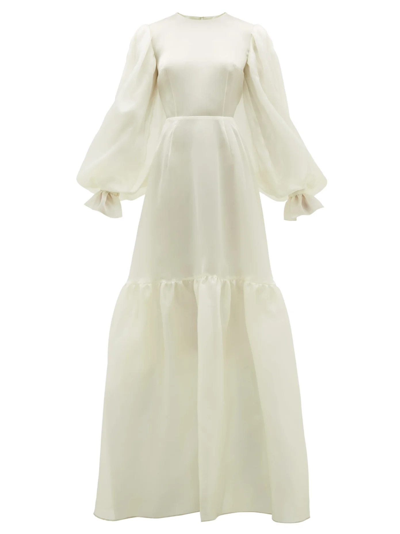 balloon sleeve ball gown