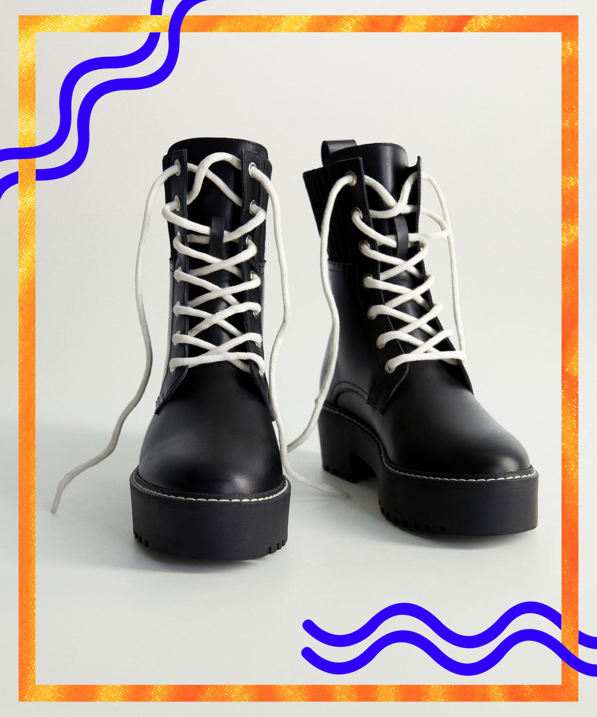 cute girl combat boots