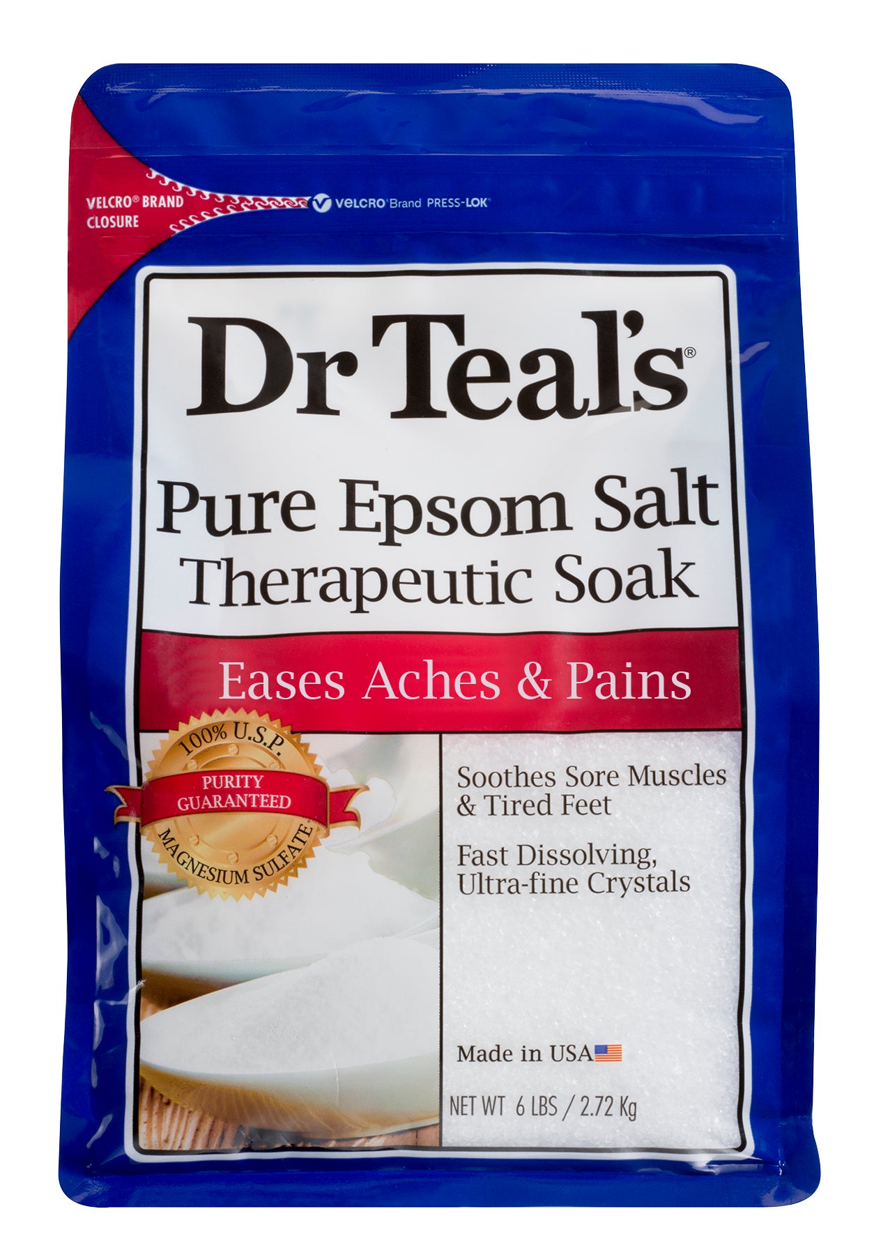 Dr. Teal’s + Pure Epsom Salt Therapeutic Soak, 6 lbs.