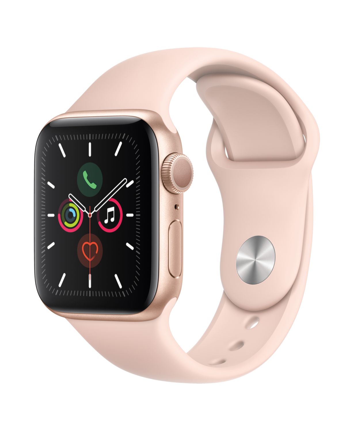 apple watch series 3 gps 42mm gold aluminum case with pink sand sport band