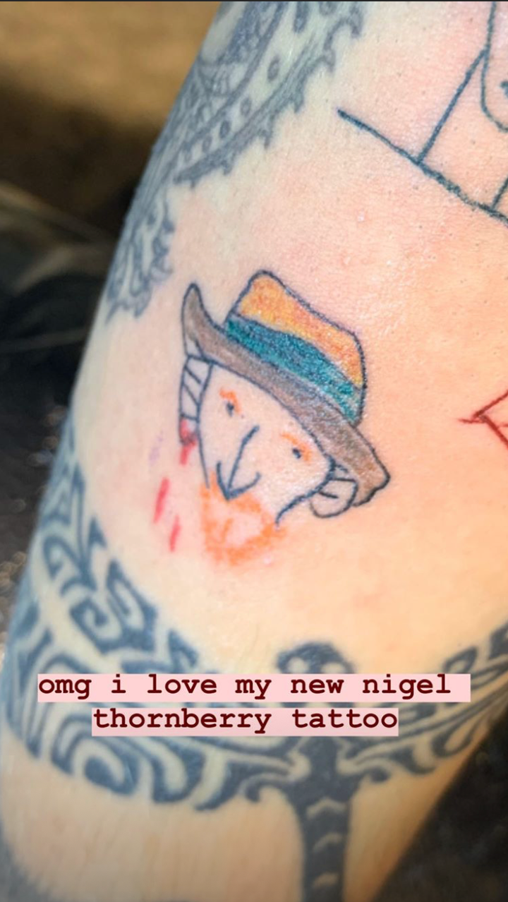 Paris Jackson Vincent Van Gogh Tattoo Wild Thornberrys