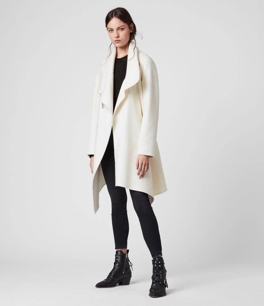 all saints monument eve wool blend coat