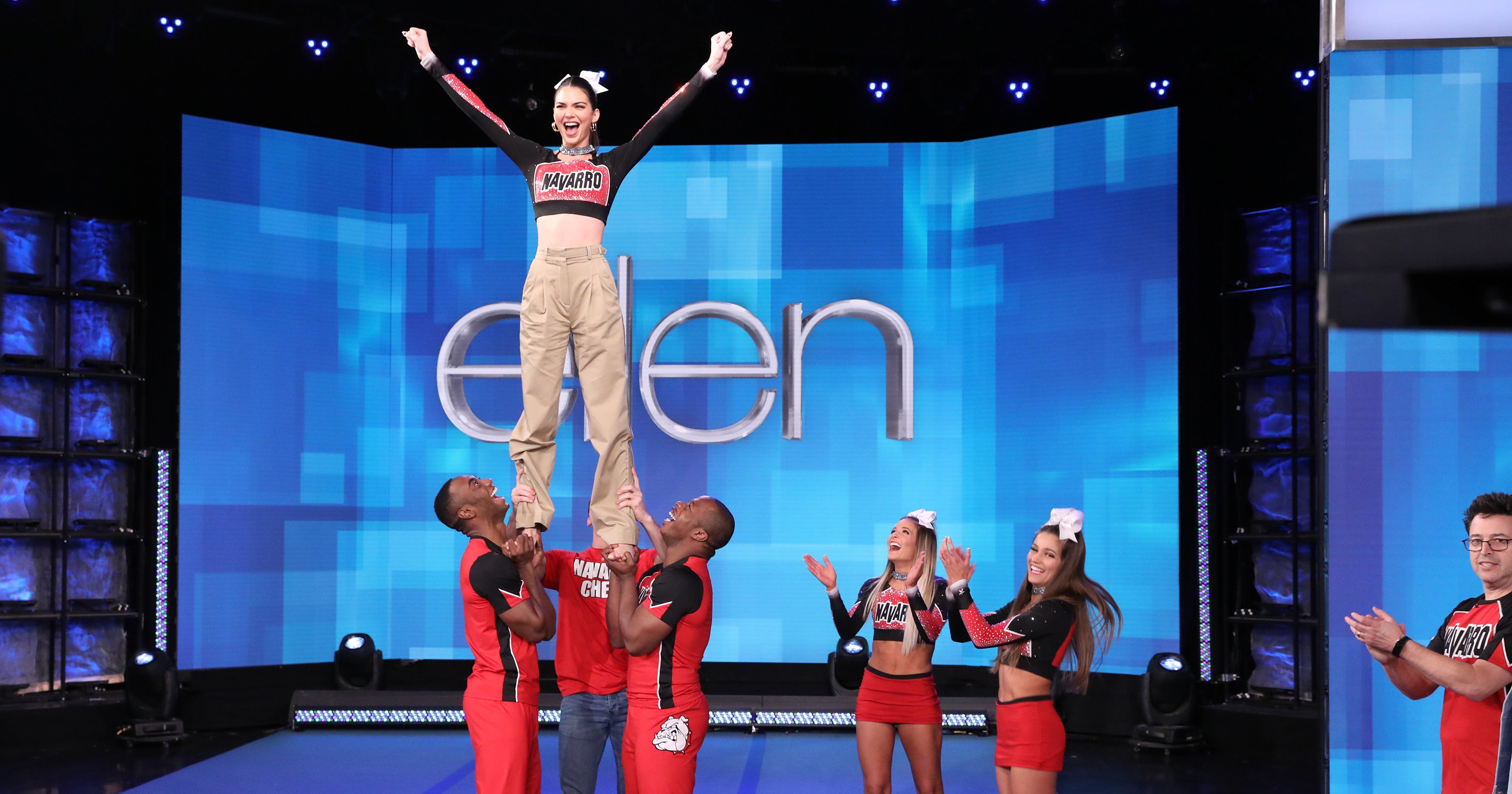 Kendall Jenner Performed With Navarro Cheer On Ellen