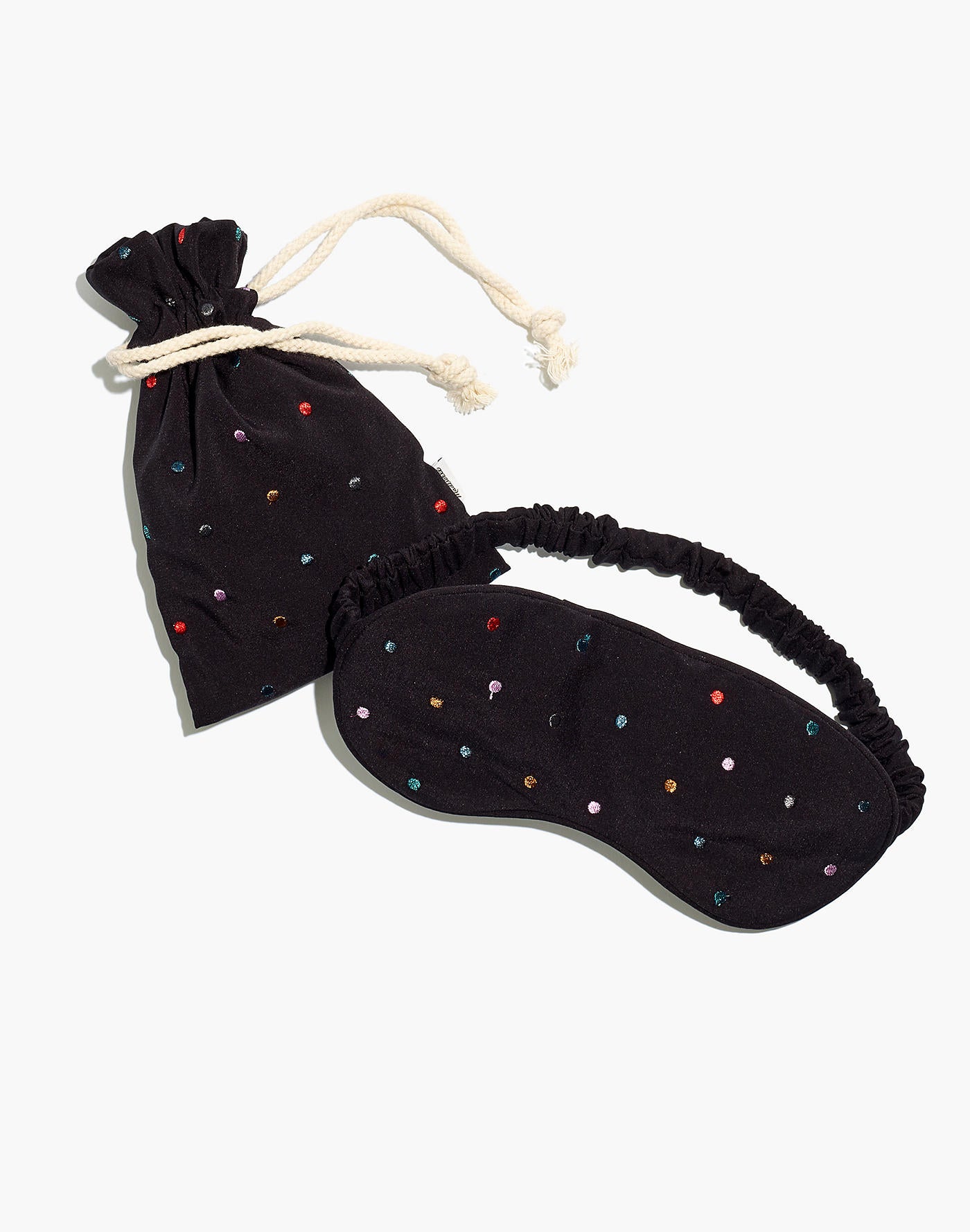 Madewell + Embroidered Satin Sleep Mask