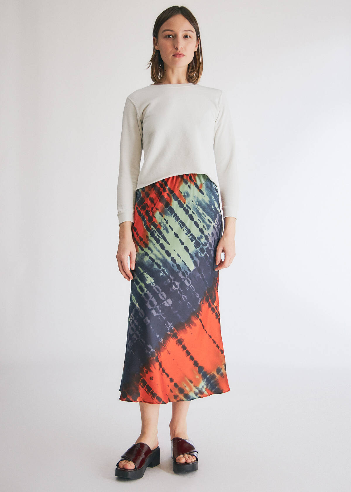 red slip skirt