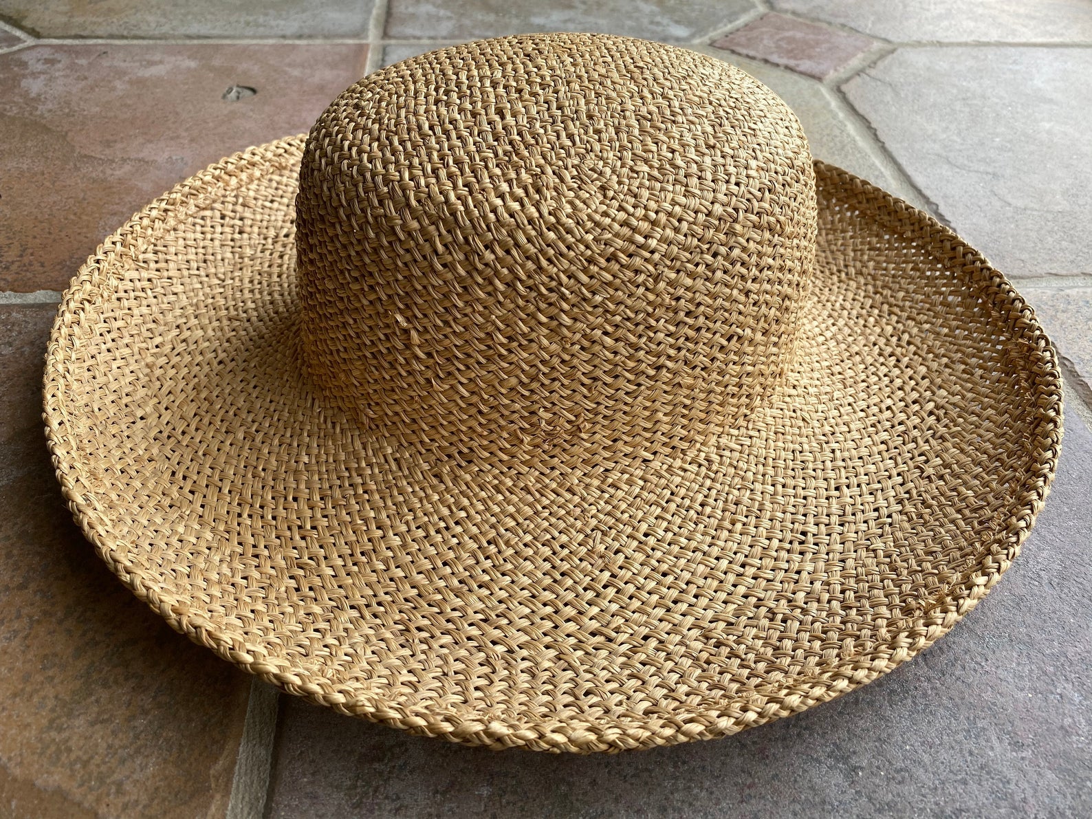 RuaVintageGoods + 1980s Vintage Woven Straw Sun Hat