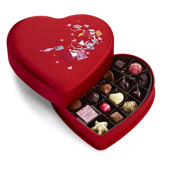 Godiva + Valentine’s Day Fabric Heart Chocolate Gift