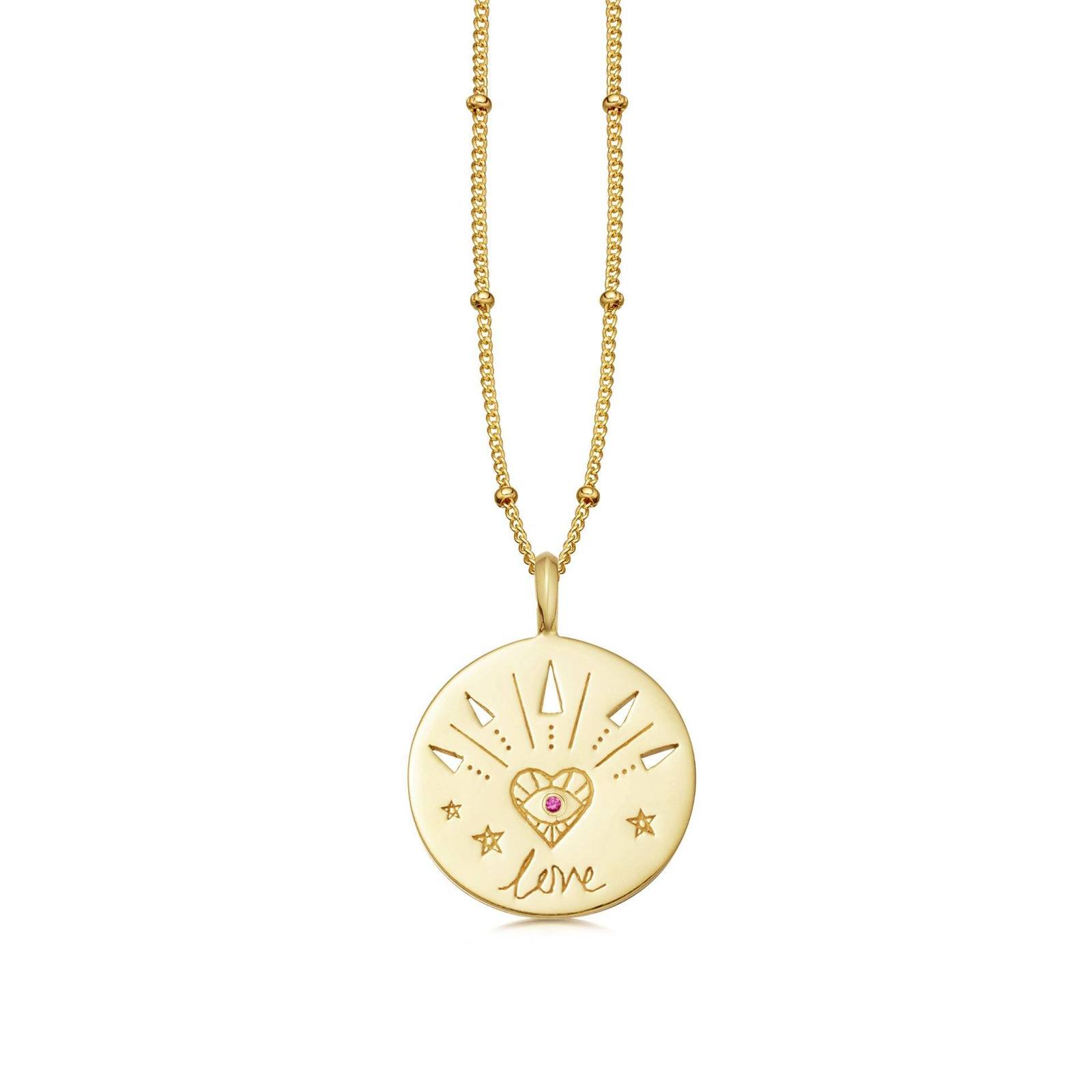 Missoma + Gold Love Amulet Necklace