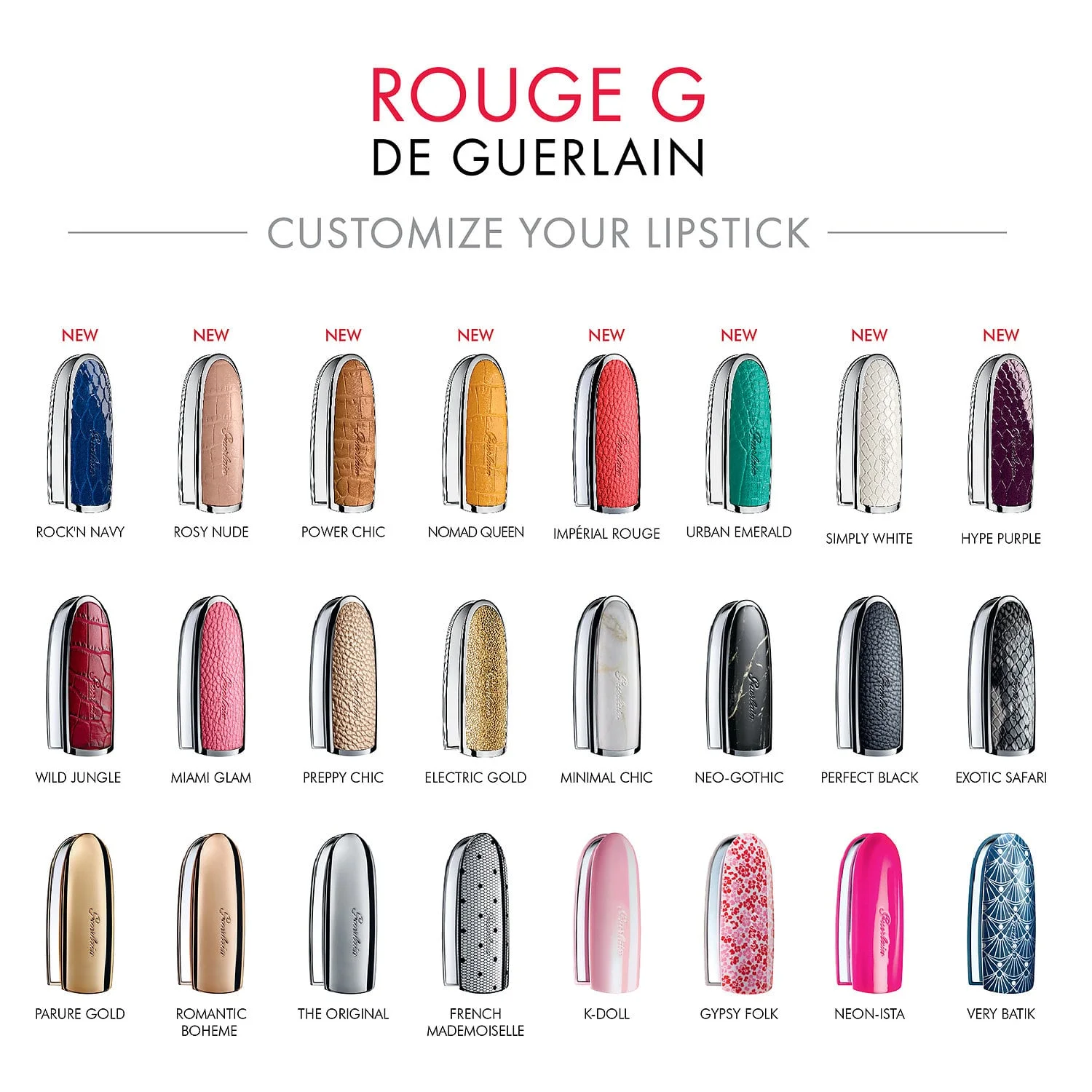Guerlain + Rouge G Customizable Lipstick Case