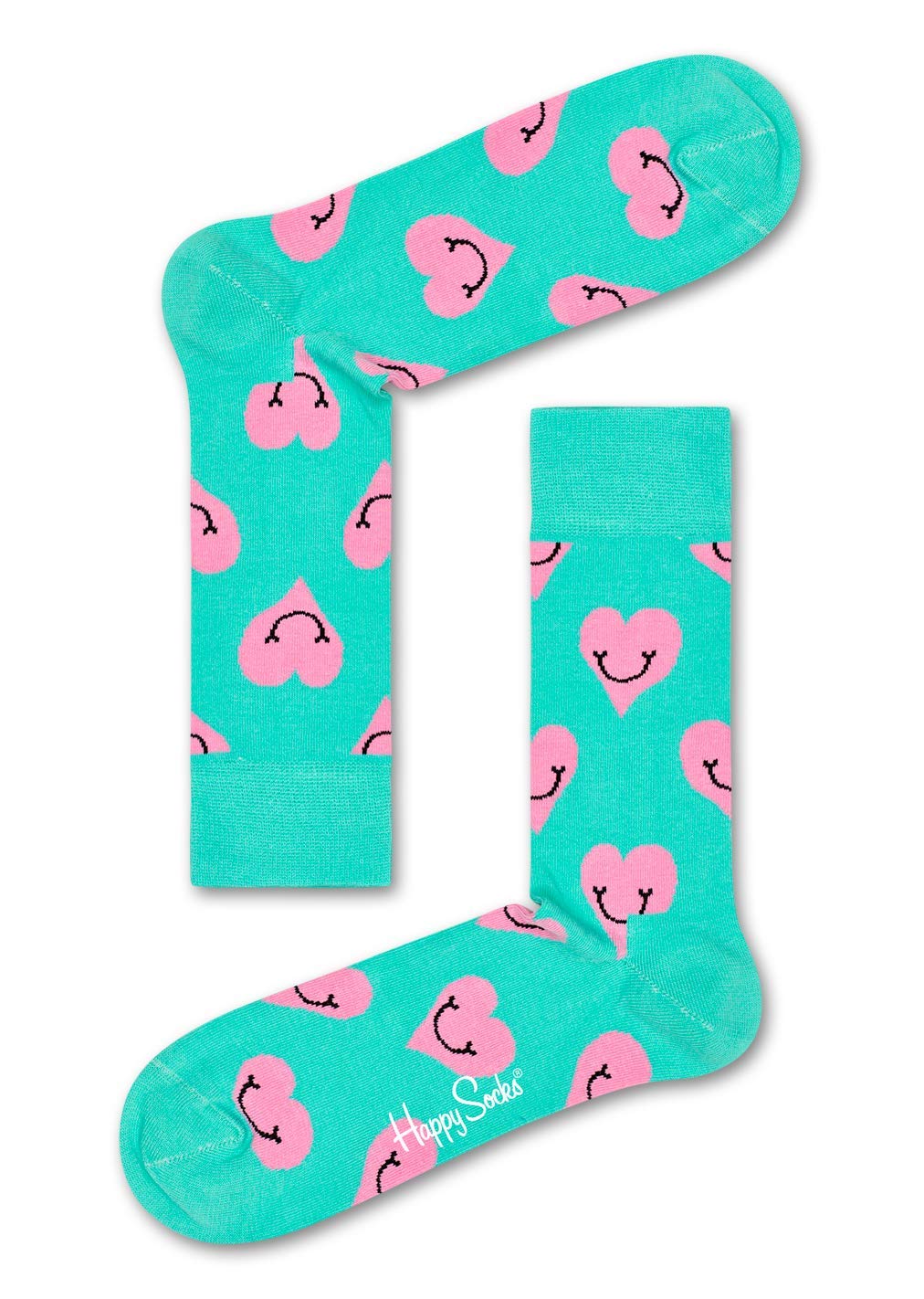 Happy Socks + Smiley Heart Cotton Socks, For Men & Women