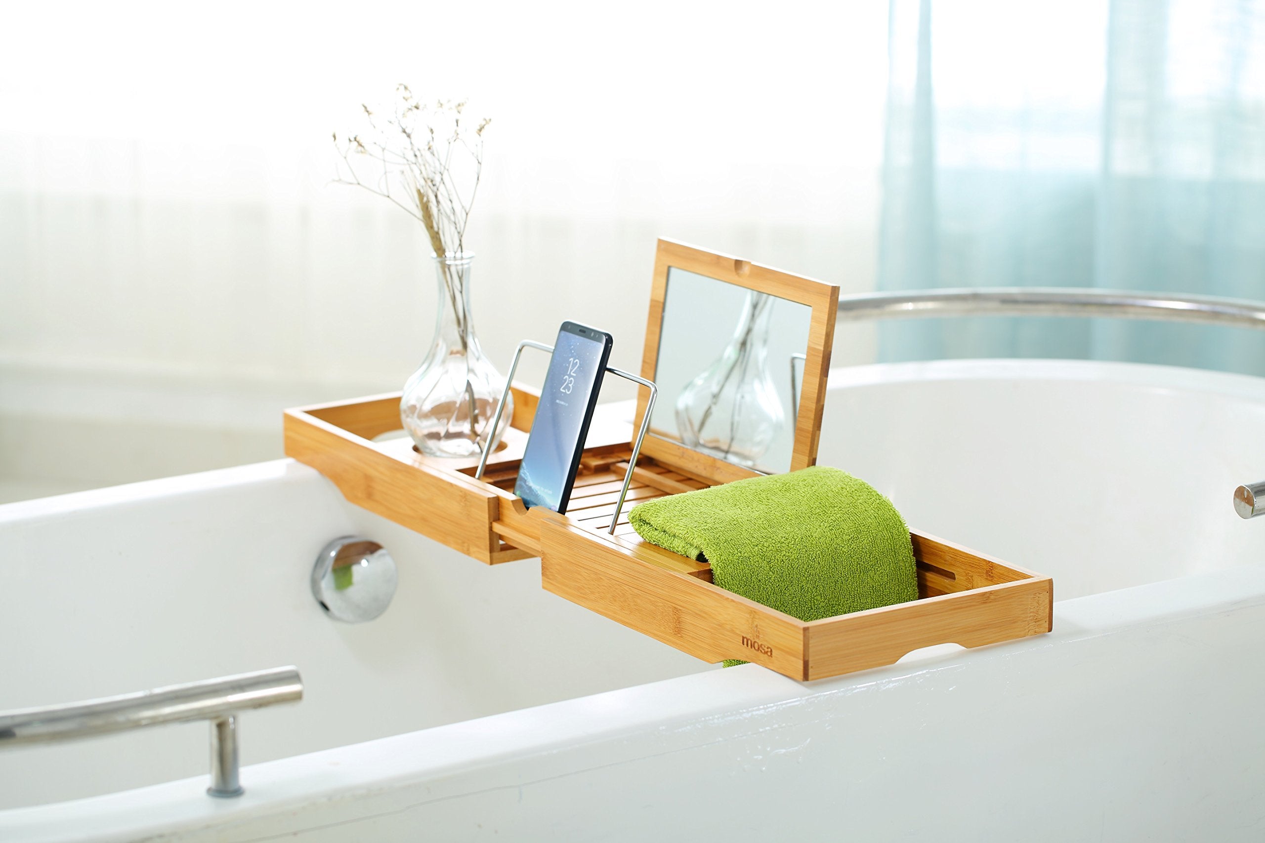 Mosa + Natural Bamboo Bathtub Tray