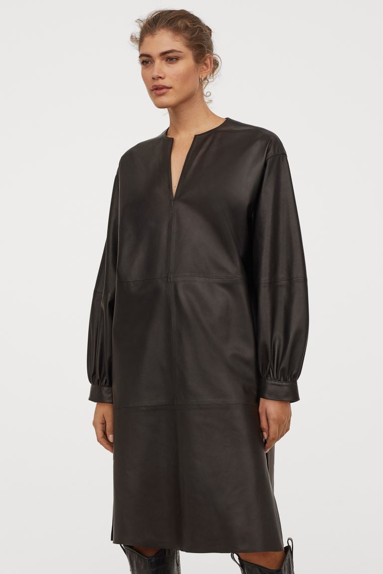 H&M + Wide Leather Tunic 