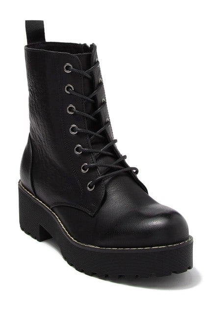 Dirty Laundry + Mazzy Platform Combat Boot