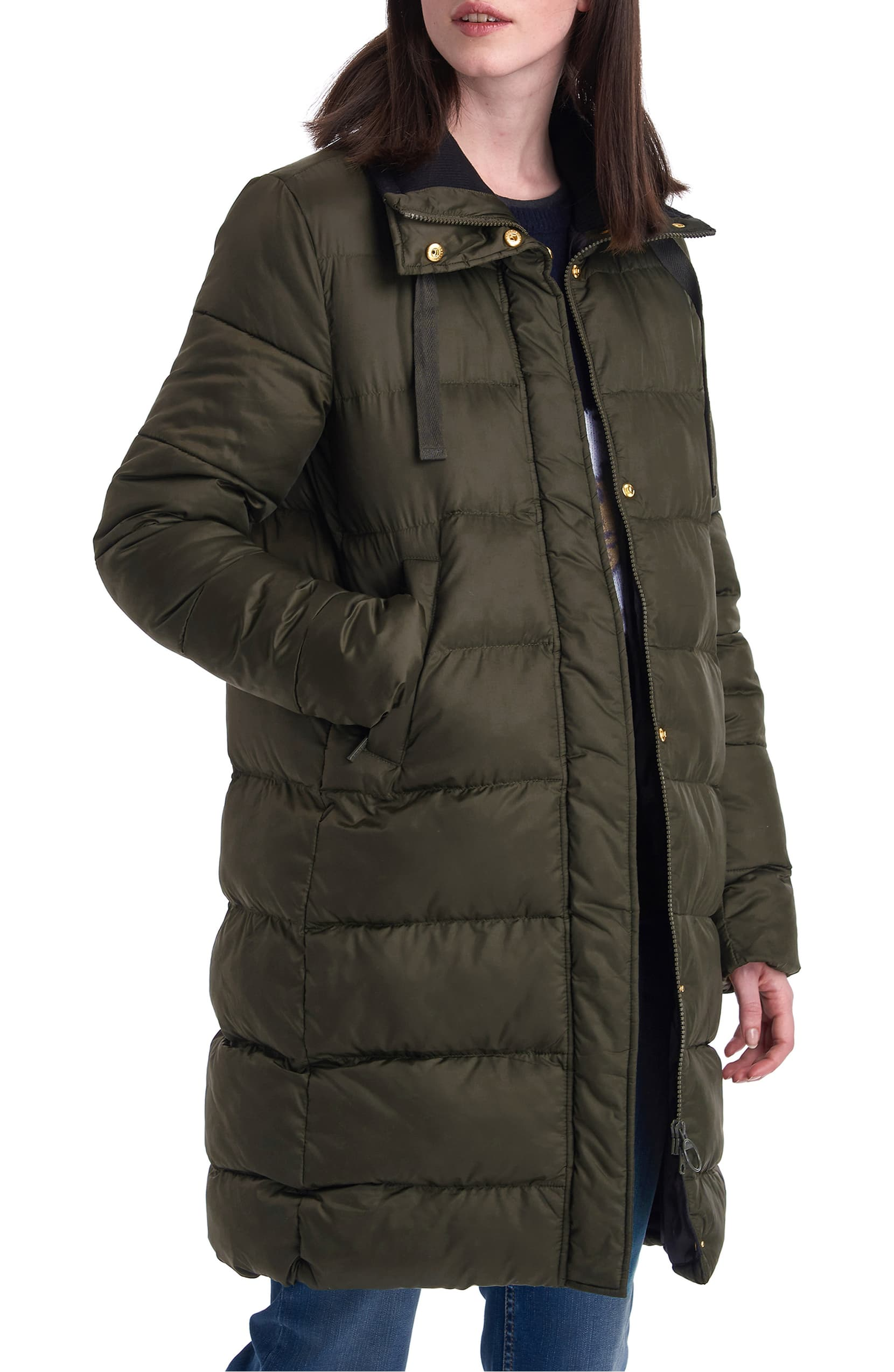 barbour longline coat