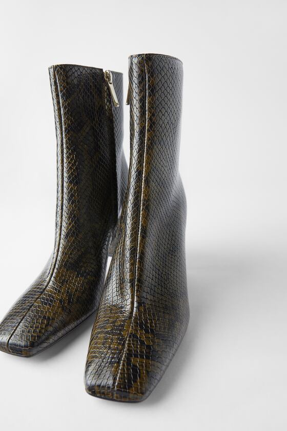 bottines imitation python