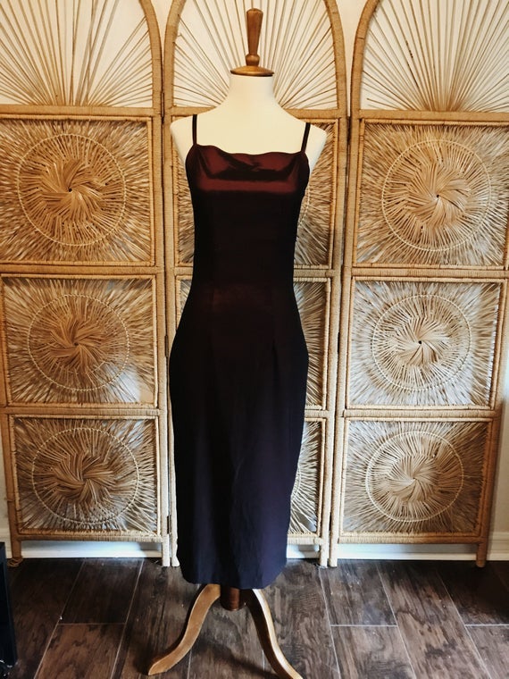 AlterEgoVtg AlterEgoVtg 90s Maroon Formal Dress