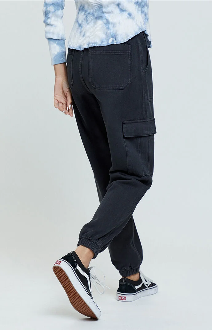 pacsun blue cargo joggers