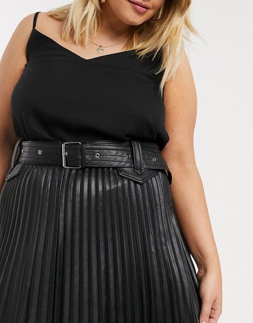 Pleated skirt river island hot sale