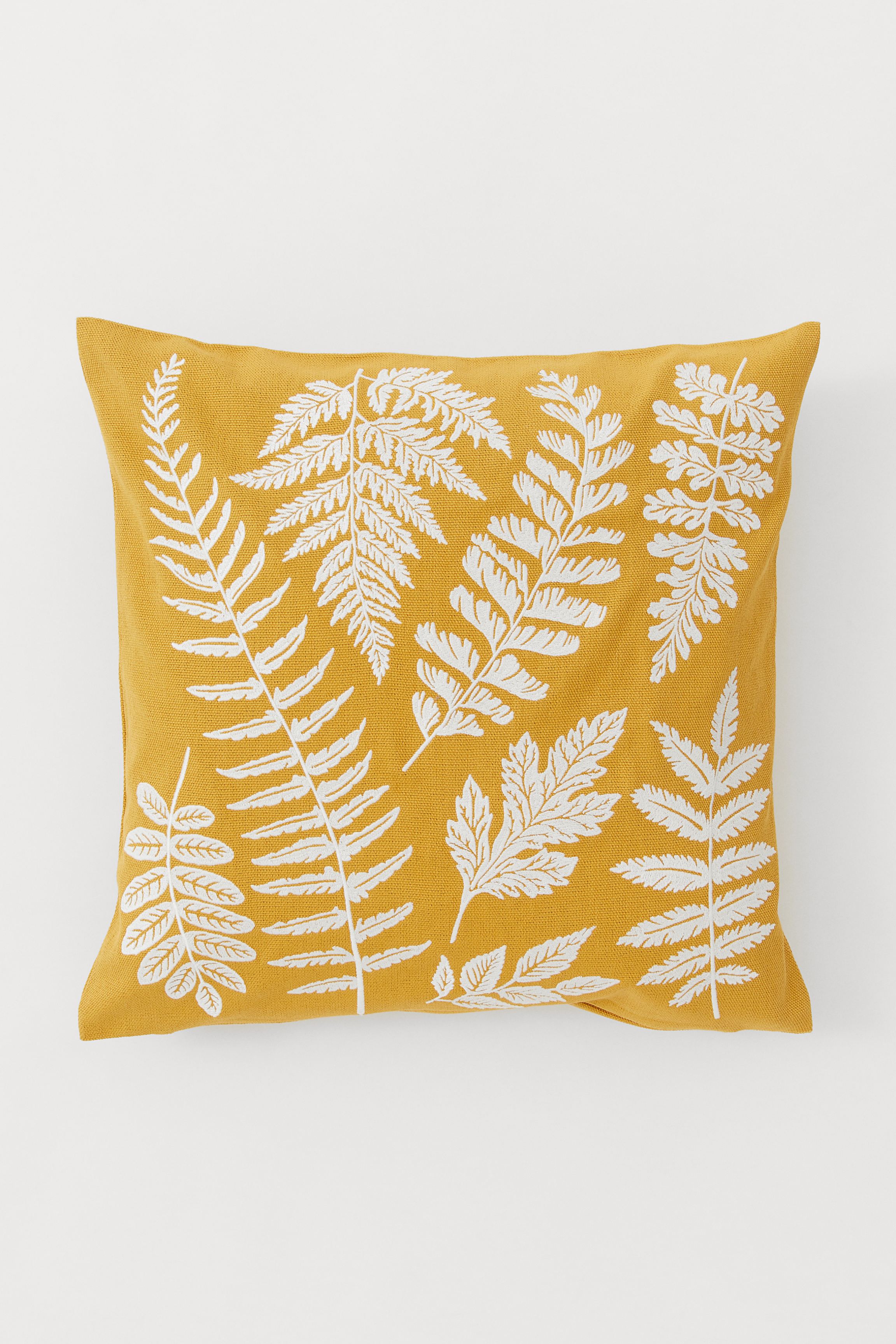 H&M + Embroidered cushion cover