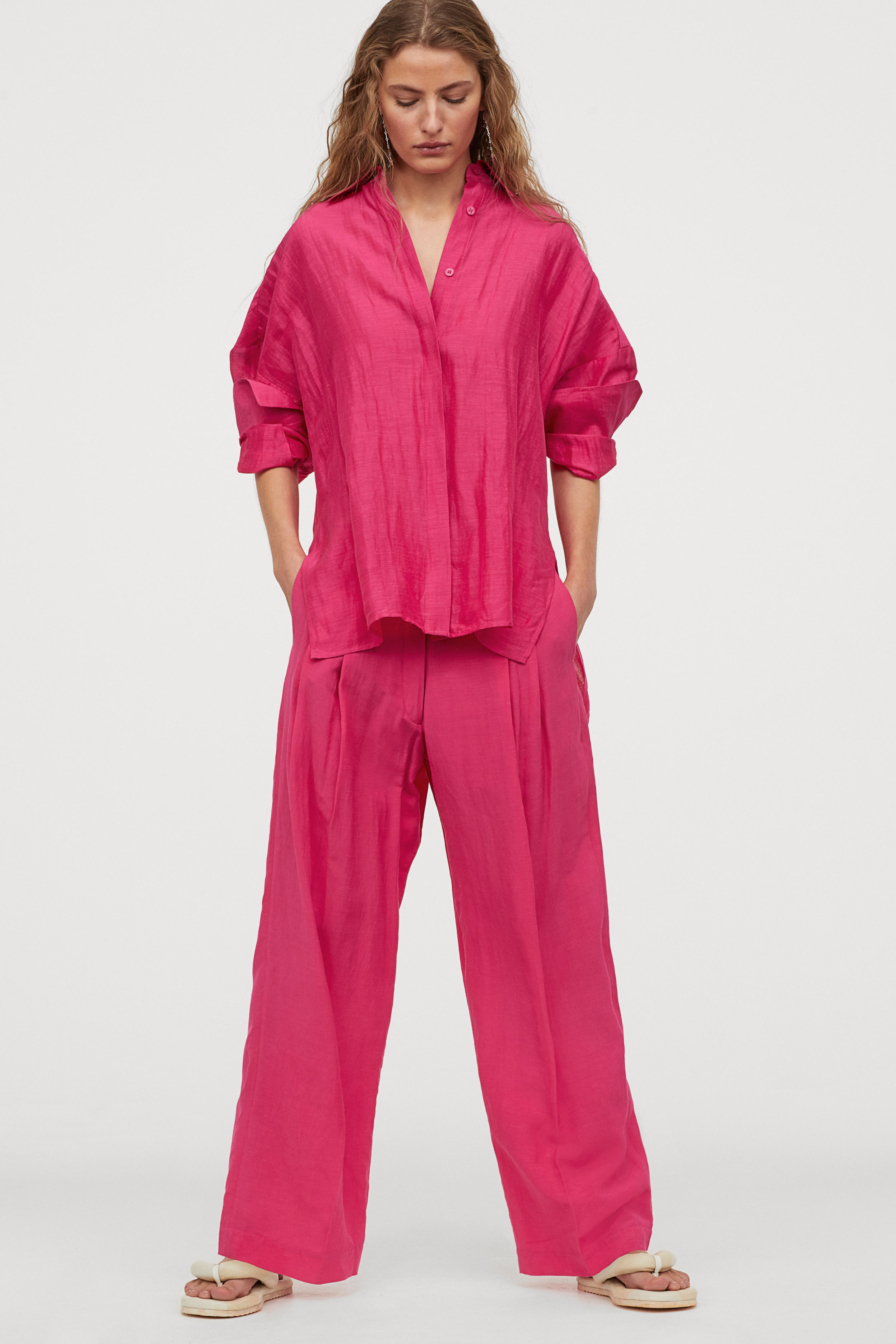 h and m wide leg joggers