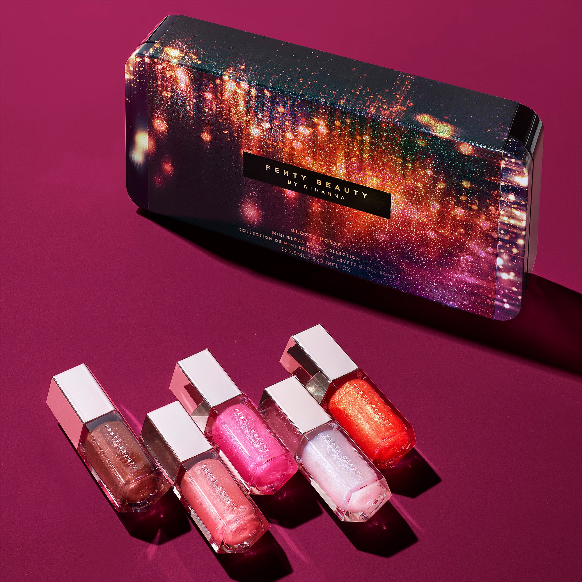 Fenty Beauty By Rihanna + Glossy Posse Mini Gloss Bomb Set