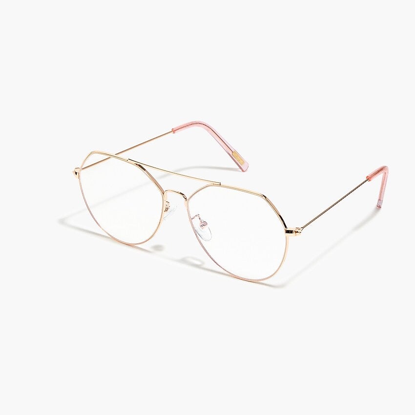 wire frame blue light glasses