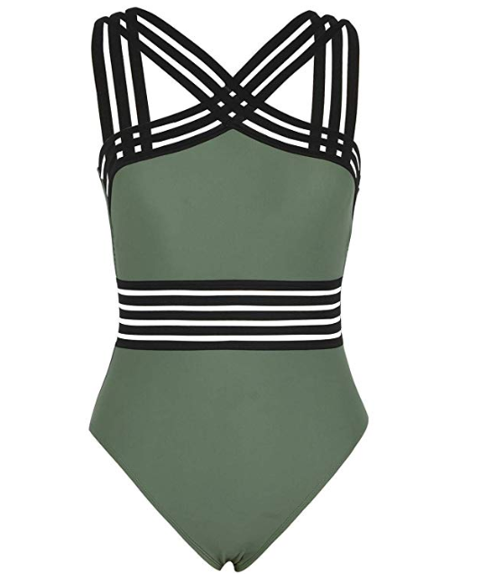 Hilor + Front Crossover Swimsuit