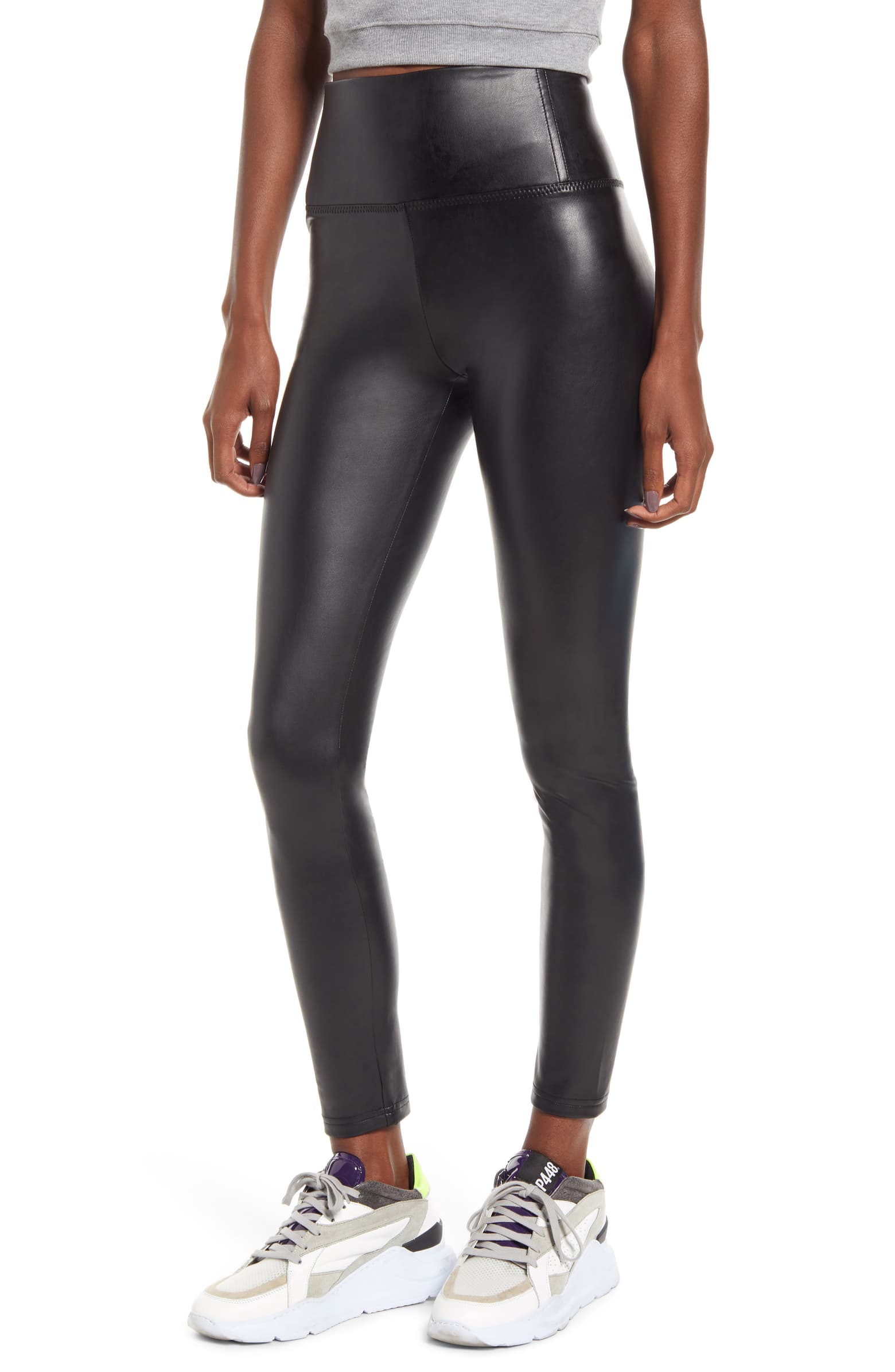 Faux-Leather Leggings Satin Face Masks Faux-Leather Leggings Satin Face Masks,