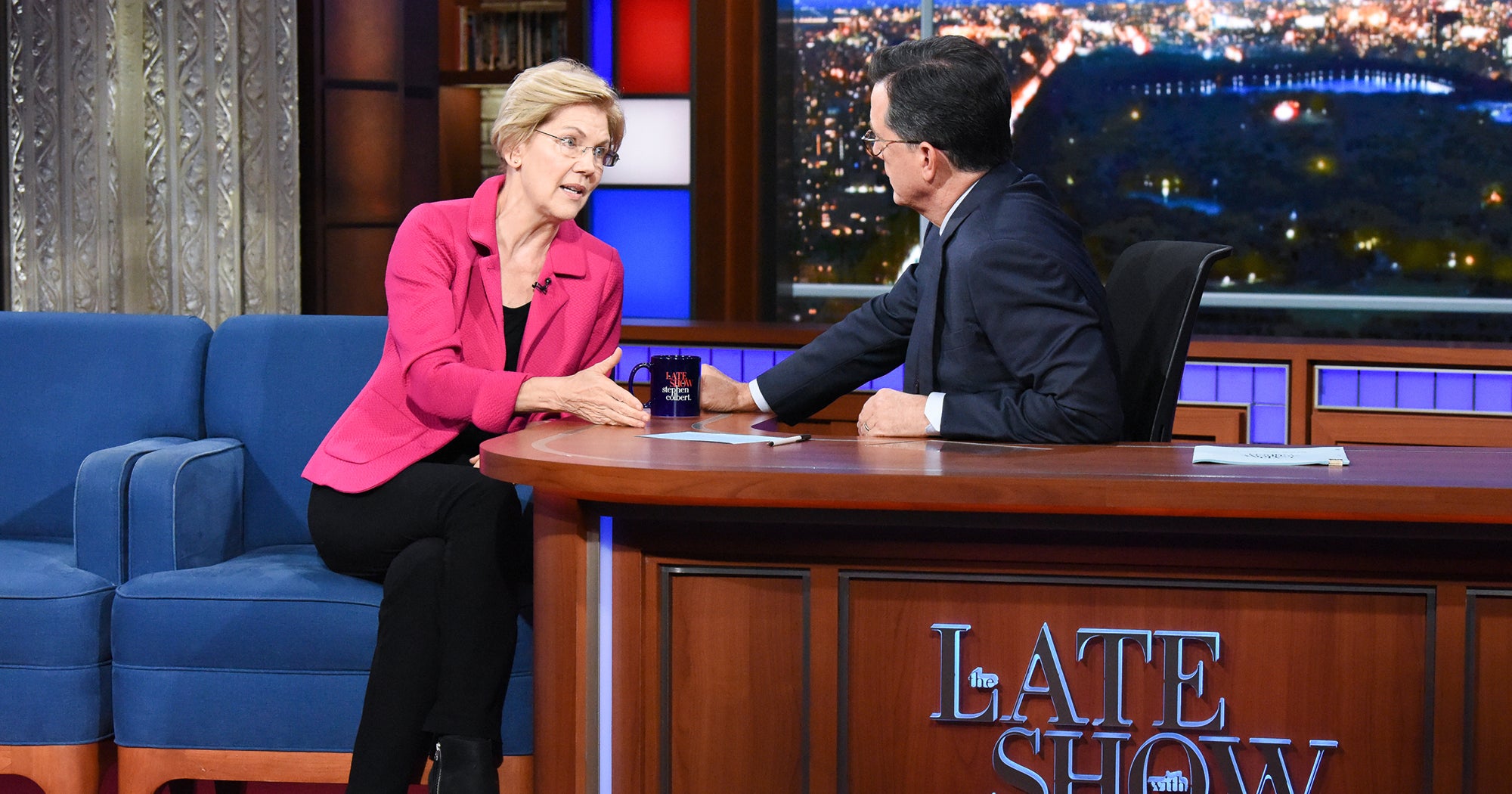Elizabeth Warren Guesses Billionaire Names On Colbert