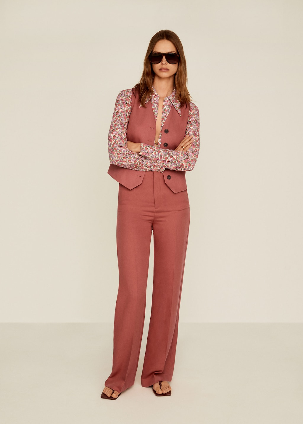 mango white pants