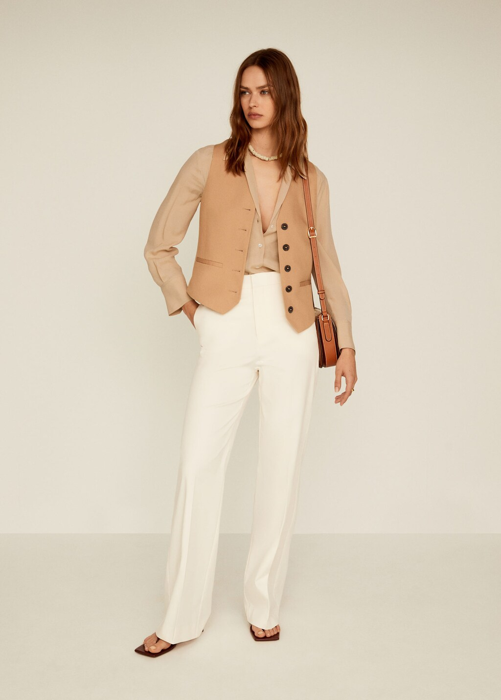 mango white pants
