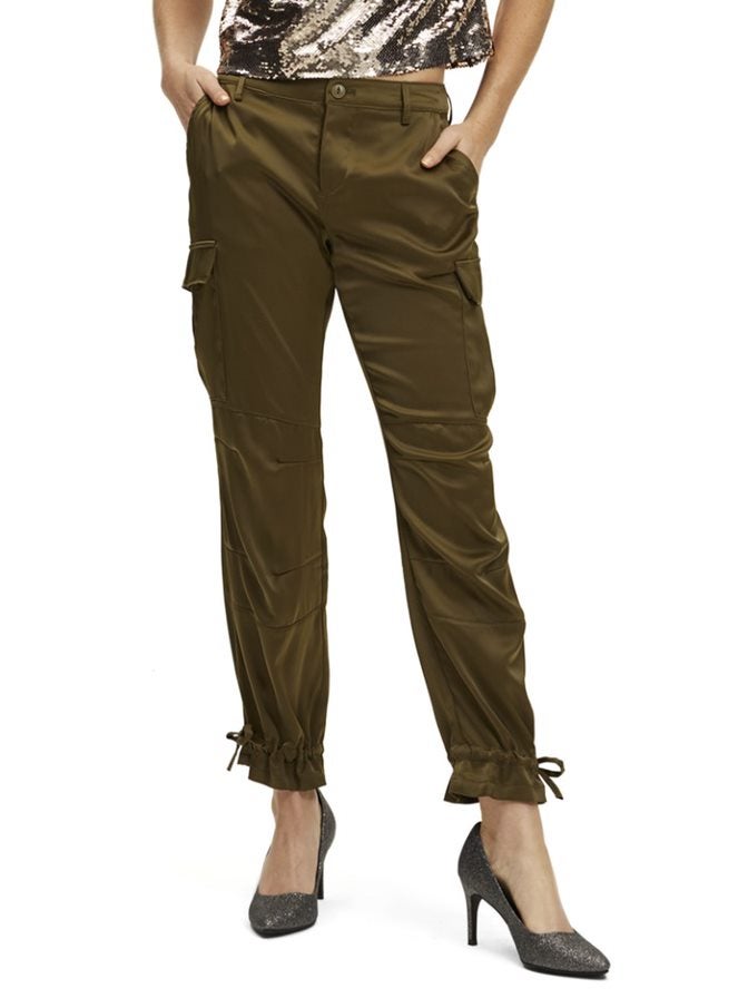 satin cargo pants