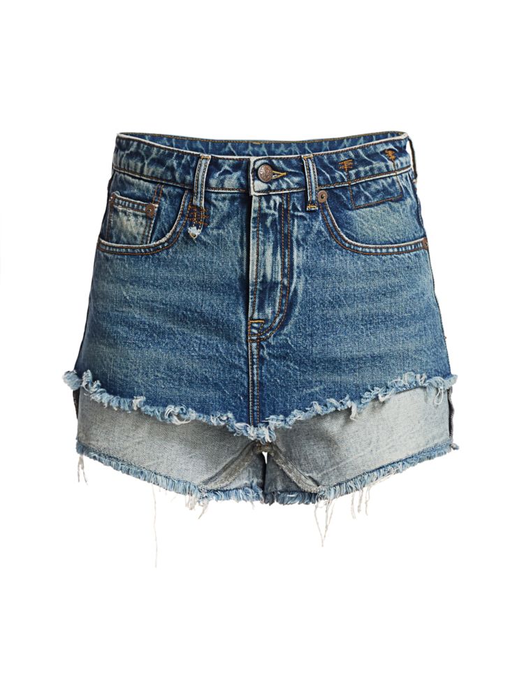 R13 + Double Layer Denim Shorts