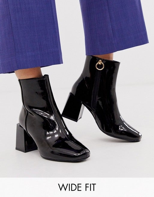 asos black ankle boots