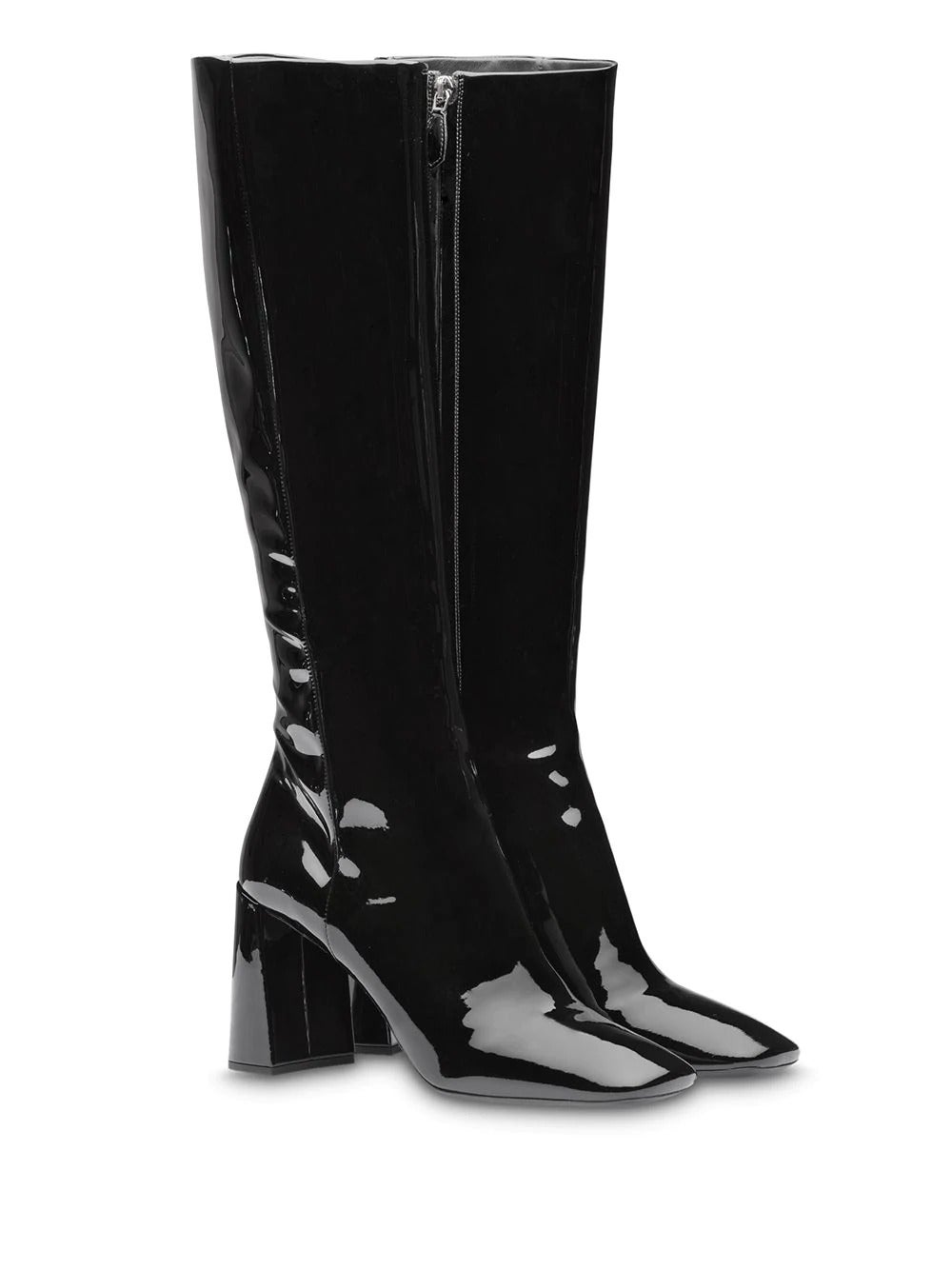 Prada + Fitted Patent Boots