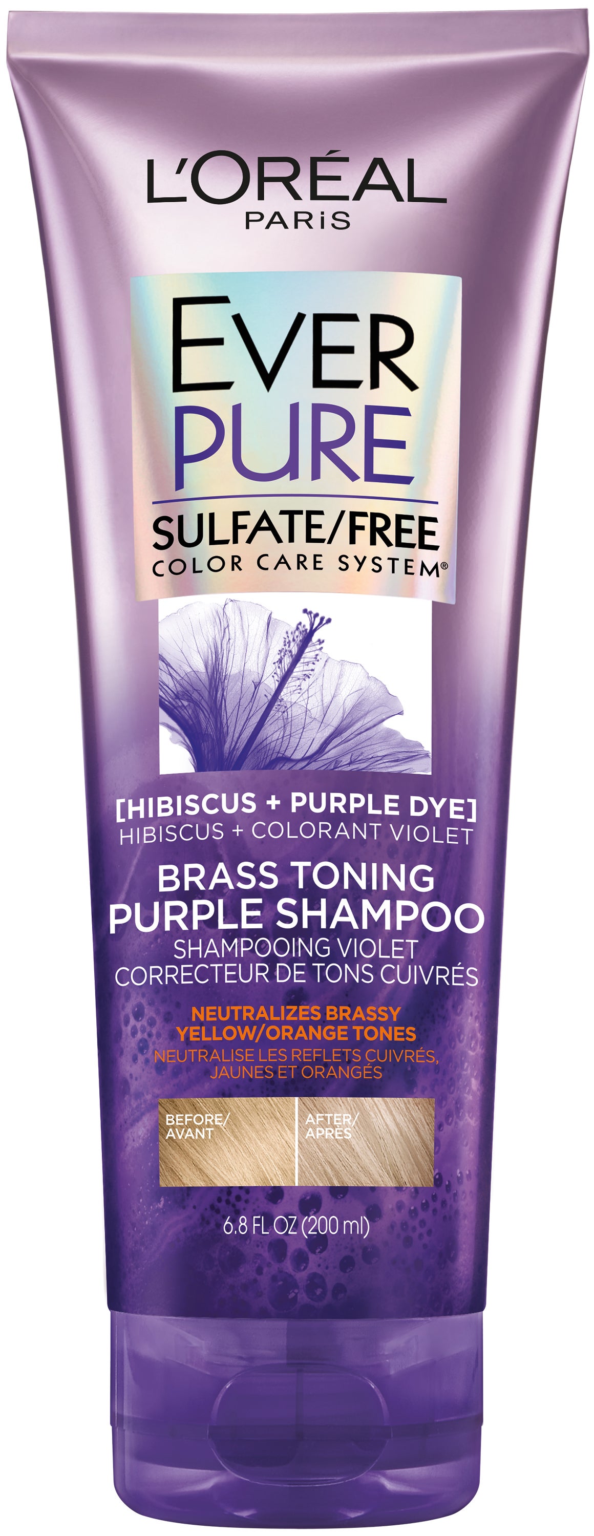 L’Oreal Paris + EverPure Brass Toning Purple Shampoo