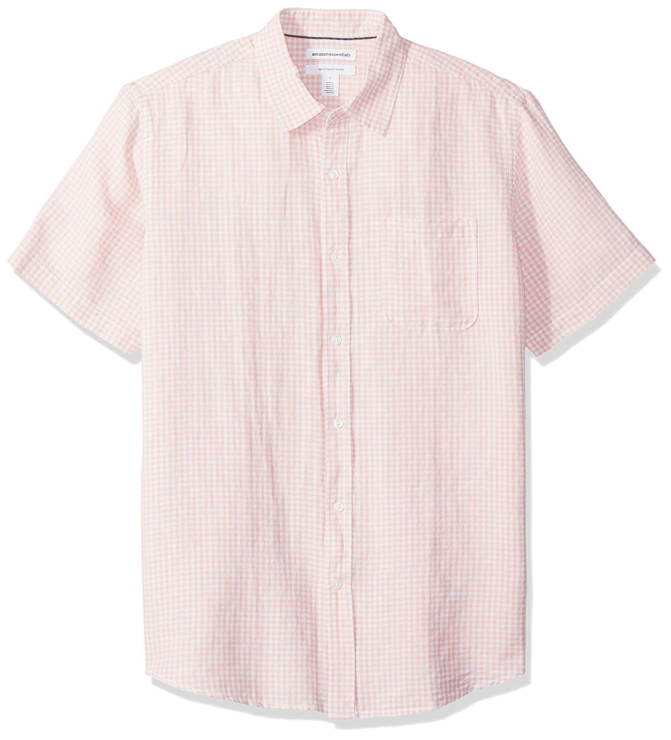 Amazon Essentials + Men’s Short-Sleeve Linen Cotton Shirt
